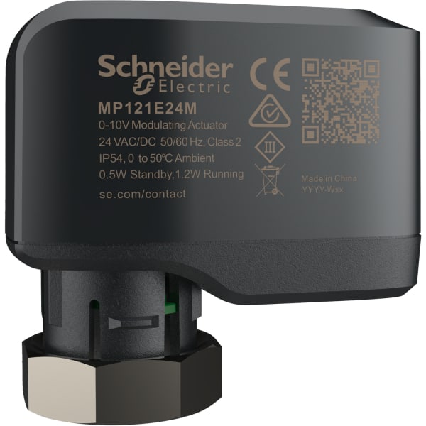 SCHNEIDER ELECTRIC - EasyLogic PIBCV-Stellantrieb, MP121E, 0–10 VDC modul./proport. Regelung für VP225/226, keine man. Überst. und Rückm.