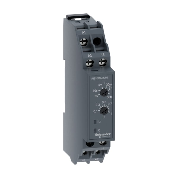 SCHNEIDER ELECTRIC - Zeitrelais, Easy Harmony Time, 24V ACDC, 240V AC, 1W, 0,1s-30h, Ansprechverzögerung
