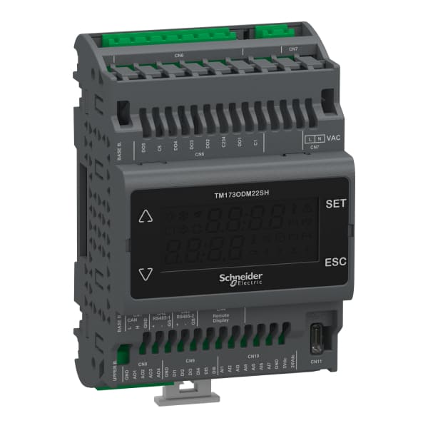 SCHNEIDER ELECTRIC - SPS-Steuerung, Modicon M173, Optimized mit Display, 22 E/A, 2 Solid State Relais (SSR), 2 RS485, 1 CAN, 100-240VAC