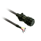 SCHNEIDER ELECTRIC - Motorkabel für Lexium BCH2-Servomotor an LXM28, 4x1,3mm³ geschirmt, ohne Bremse, MIL-Stecker, 3m
