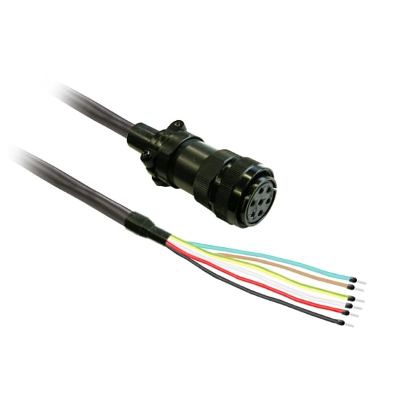 SCHNEIDER ELECTRIC - Motorkabel für Lexium BCH2-Servomotor an LXM28, 6x1,3mm² geschirmt, mit Bremse, MIL-Stecker, 3m