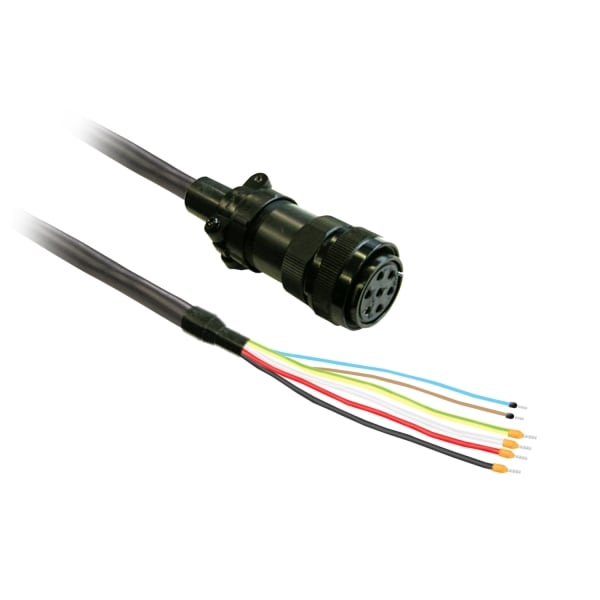 SCHNEIDER ELECTRIC - Motorkabel für Lexium BCH2-Servomotor an LXM28, 6x3,3mm² geschirmt, mit Bremse, MIL-Stecker, 3m