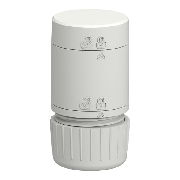 SCHNEIDER ELECTRIC - Basiselement, Harmony XV4, modular, 40mm, 24V ACDC, Rohradapter, Abdeckung, bis 5 Ebenen, weiss