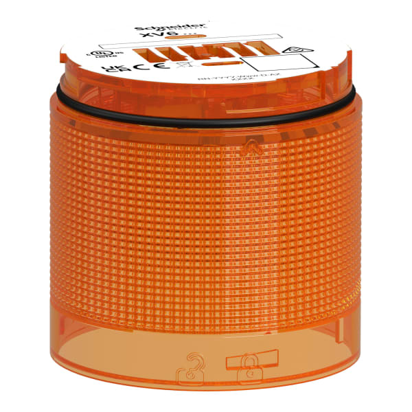 SCHNEIDER ELECTRIC - Leuchtelement, Harmony XV6, modular, 60mm, orange, 24V ACDC, Blinklicht, energieeffiziente LED