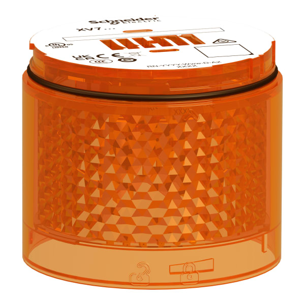 SCHNEIDER ELECTRIC - Leuchtelement, Harmony XVB7, modular, 70mm, orange, 24V ACDC, Drehlicht, energieeffiziente LED