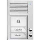 TCS - Audio Außenstation Pak 2 Tasten 1-Reihig AP Silber