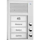 TCS - Audio Außenstation Pak 3 Tasten 1-Reihig AP Silber