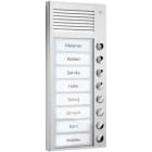TCS - Audio Außenstation Pak 8 Tasten 1-Reihig AP Silber