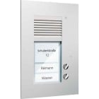 TCS - Audio Außenstation Puk 2 Tasten 1-Spaltig UP Silber