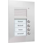 TCS - Audio Außenstation Puk 4 Tasten 1-Spaltig UP Silber