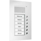 TCS - Audio Außenstation Puk 6 Tasten 1-Spaltig UP Silber