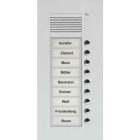 TCS - Audio Außenstation Puk 9 Tasten 1-Spaltig UP Silber