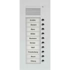 TCS - Audio Außenstation Puk 10 Tasten 1-Spaltig UP Silber