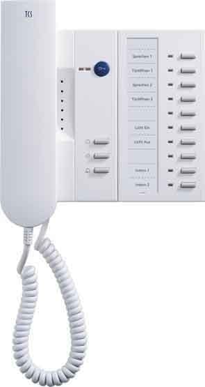 TCS - Audio Innenstation mit Hoerer 4+10 Tasten IMM1100 weiß