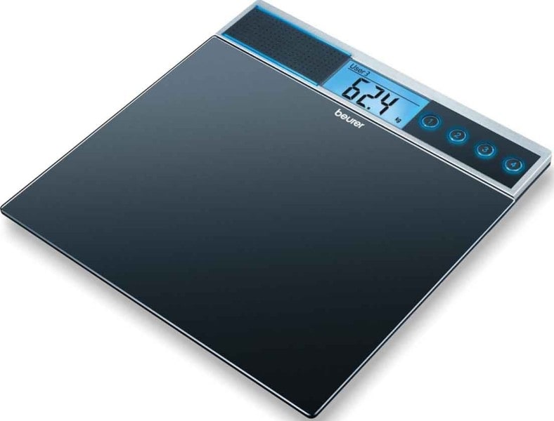 BEURER - Personenwaage b.150kg Glas-sw LCD-Anz