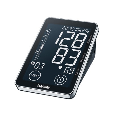BEURER - Blutdruckmessgerät f. Oberarm 2x60 Speicher LCD schwarz-si