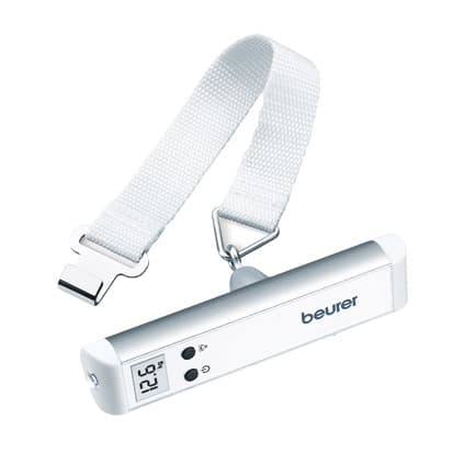 BEURER - Kofferwaage bis 50kg 50gTeil. LCD Taschenlampe