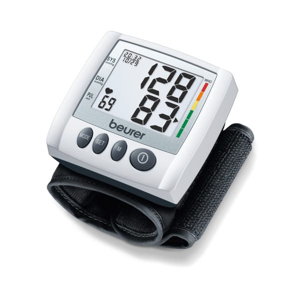 BEURER - Blutdruckmessgerät f. Handgelenk 3x40Speicher LCD silber
