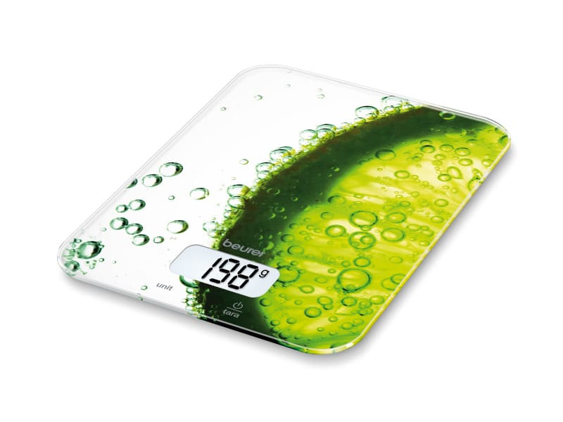 BEURER - Küchenwaage b.5kg 1gTeilung Tara LCD Glas fresh