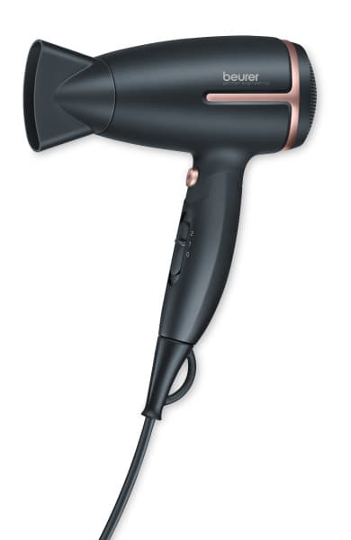 BEURER - Reisehaarfön 1600W 2Stufen Coolt. Ionen klappbar schwarz