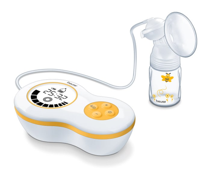 BEURER - Milchpumpe elekt. Batt./Netz 10St. LCD 1Flasche+Verschluss