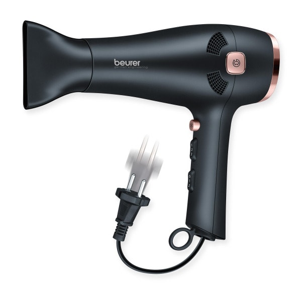 BEURER - Haarfön 2200W 3Temp/2Gebl Ionen Kaltst. Diff. Kabeleinzug sw