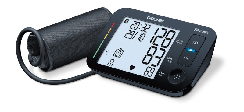 BEURER - Blutdruckmessgerät f. Oberarm 2x60 Speicher LCD Bluet. sw
