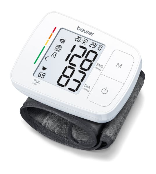 BEURER - Blutdruckmessgerät f. Handgelenk 2x60 Speicher LCD weiß