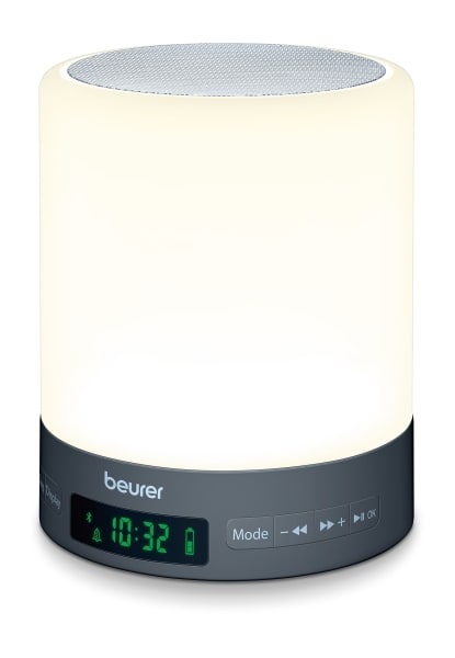 BEURER - Wake-up Light Akku/Netz Weckton Radio LCD 2Alarmz. BT 10Spei