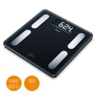 BEURER - Fettanalysewaage b.200kg Glas XL-LCD BMI 10Speicher sw