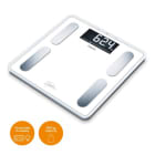 BEURER - Fettanalysewaage b.200kg Glas XL-LCD BMI 10Speicher ws