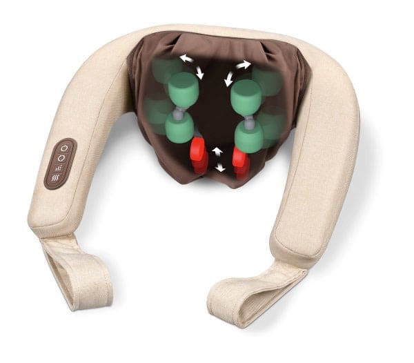 BEURER - Massagegerät Nackenmassage 24W Wärmef. 2Stufen 4D br