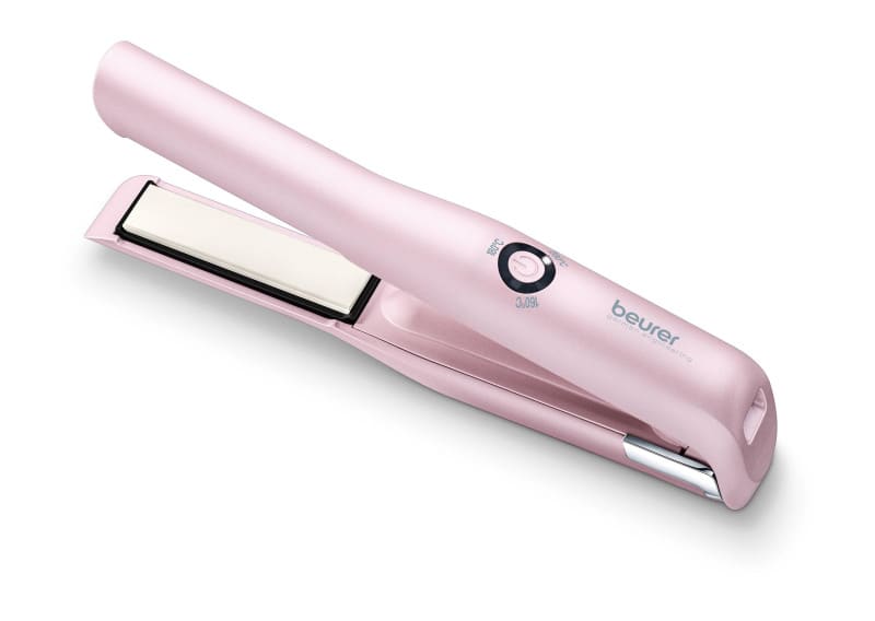 BEURER - Haarglätter Akku 160/180/200G 30min. LED Ladekab. rose