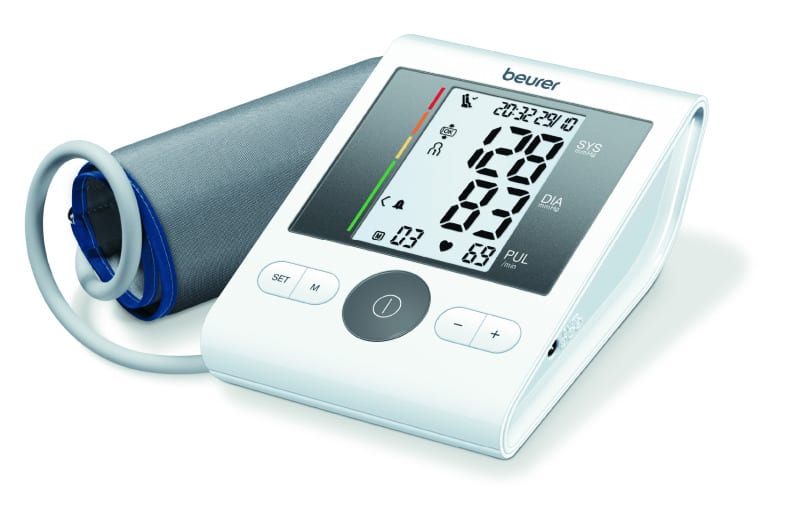BEURER - Blutdruckmessgerät f. Oberarm 4x30 Sp. LCD inkl.Neteil ws