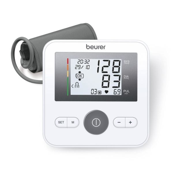 BEURER - Blutdruckmessgerät f. Oberarm 4x30Sp. App Batterie ws