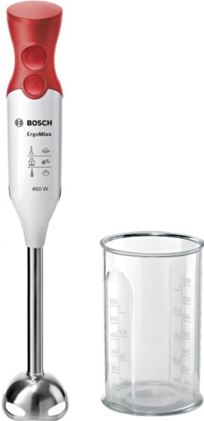 BOSCH BSHG CP - Stabmixer,450W,Metallfuß,Mixbecher,weiss-rot