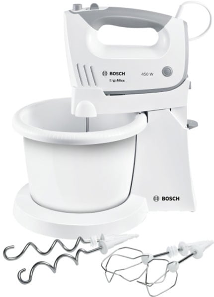 BOSCH BSHG CP - Handmixer,450W,5Stufen,Kunststoffschüssel,ws-grau