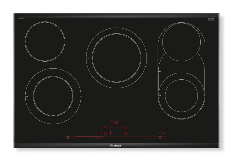BOSCH BSHG - Glaskeramik Kochstelle,80cm,1xCombiz,2xZwKr,fac,edelstahl