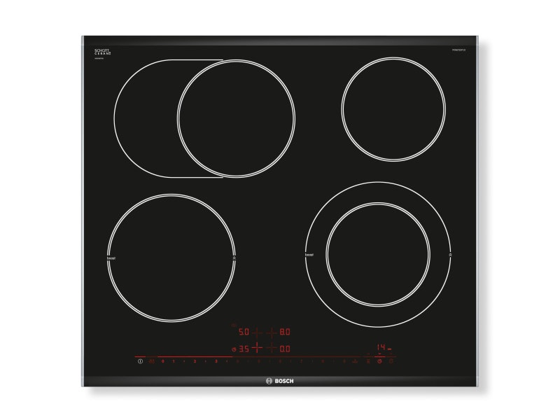BOSCH BSHG - Glaskeramik Kochstelle,60cm,ZwKr,Bräterz,fac,edelstahl