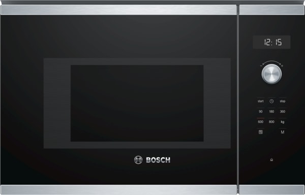 BOSCH BSHG - EinbauMikrowelle,60cm,800W,5St.,20L,schwarz-edst