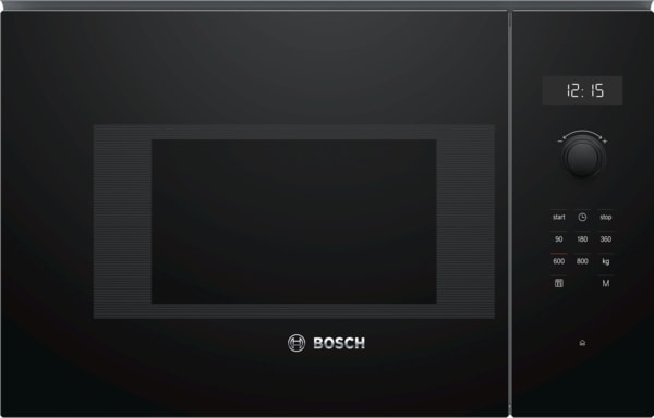 BOSCH BSHG - EinbauMikrowelle,60cm,800W,5St.,20L,vulkan schwarz