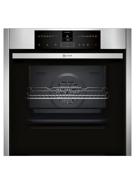 NEFF BSHG - Einbaubackrohr,12BA,EasyClean,Disp.,Uhr,edelstahl