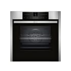 NEFF BSHG - Einbaubackrohr,12BA,EasyClean,Disp.,Uhr,edelstahl