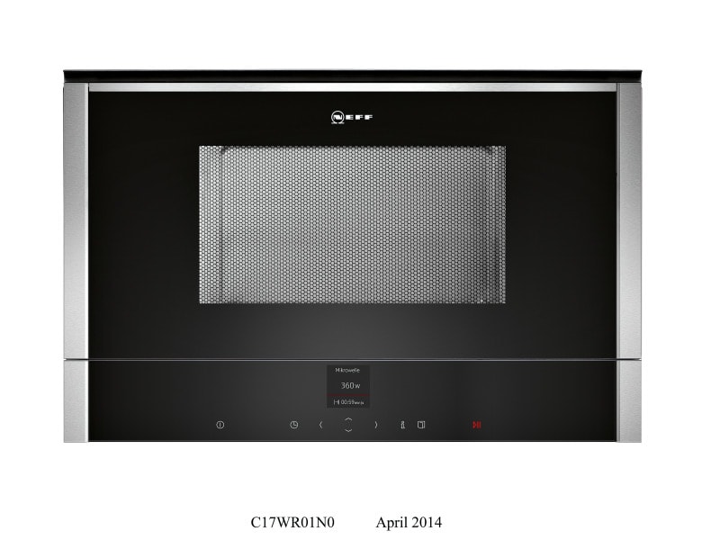 NEFF BSHG - EinbauMikrowelle,60cm,900W,5St.,21L,Disp.,edelstahl