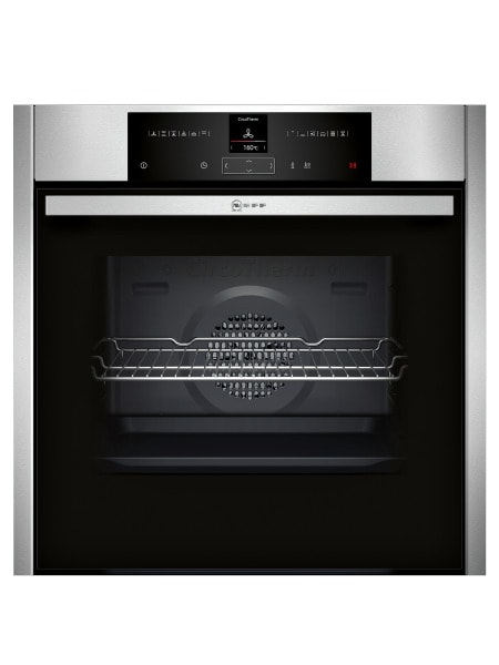 NEFF BSHG - Einbaubackrohr,12BA,EasyClean,Disp.,Uhr,edelstahl