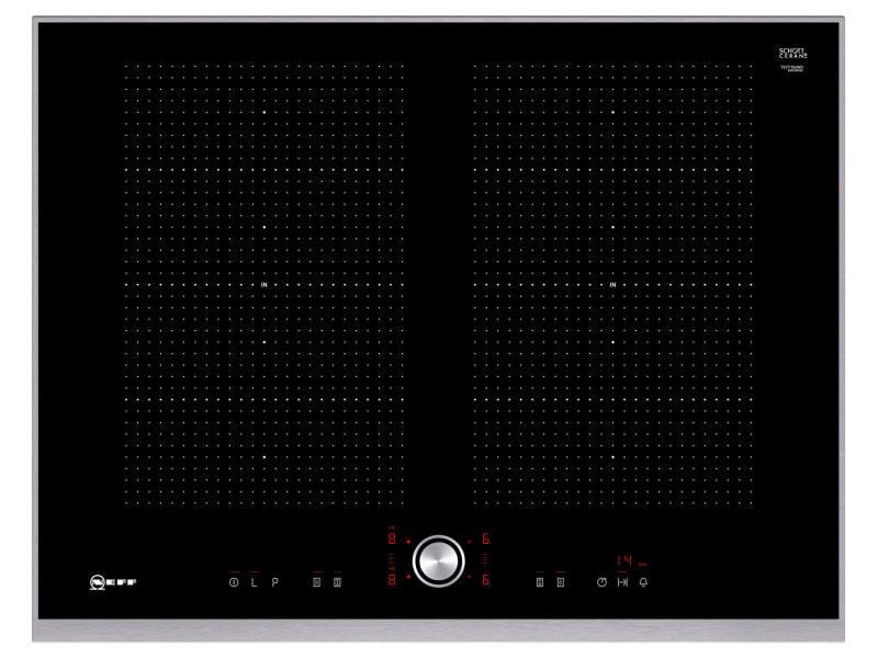 NEFF BSHG - Glaskeramik Kochstelle,70cm,2xVario,4xInduktion,edelstahl