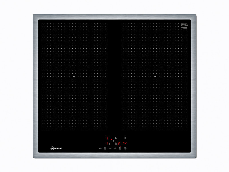 NEFF BSHG - Glaskeramik Kochfeld,60cm,2xVario,4xInduktion,edelstahl