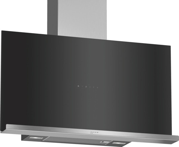 NEFF BSHG - Dunstabzug,Kaminhaube,90cm,Glasschirm,schwarz-edst