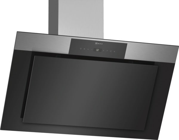 NEFF BSHG - Dunstabzug,Wand-Dekor,90cm,schräg,Glasschirm,edst-schwarz