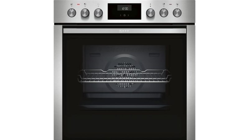 NEFF BSHG - Einbauherd,7BA,EcoClean,Disp,Uhr,edelstahl